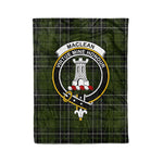 Plaid Blanket MacLean Hunting Clan Crest Badge Tartan Blanket Scottish Plaid Throw Blanket Tartan Plaid Fleece Blanket