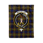 Plaid Blanket MacLellan Modern Clan Crest Badge Tartan Blanket Scottish Plaid Throw Blanket Tartan Plaid Fleece Blanket