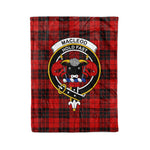 Plaid Blanket MacLeod Of Raasay Clan Crest Badge Tartan Blanket Scottish Plaid Throw Blanket tartan Plaid Fleece Blanket