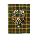 Plaid Blanket MacMillan Clan Crest Badge Tartan Blanket Scottish Plaid Throw Blanket Tartan Plaid Fleece Blanket