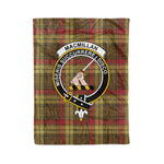 Plaid Blanket MacMillan Old Weathered Clan Crest Badge Tartan Blanket Scottish Plaid Throw Blanket - Scotstee Shop