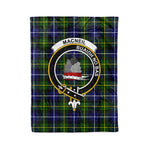 Scotstee Shop Tartan Plaid Fleece Blankets MacNeill Of Barra Modern Clan Crest Badge Scottish Tartan Plaid Sherpa Blanket