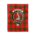 Plaid Blanket MacQuarrie Modern Clan Crest Badge Tartan Blanket Scottish Plaid Throw Blanket Tartan Plaid Fleece Blanket