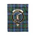 Plaid Blanket MacRae Hunting Ancient Clan Crest Badge Tartan Blanket Scottish Plaid Throw Blanket Tartan Plaid Fleece Blanket