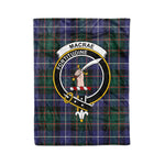 Plaid Blanket MacRae Hunting Modern Clan Crest Badge Tartan Blanket Scottish Plaid Throw Blanket Tartan Plaid Fleece Blanket