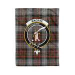 Plaid Blanket MacRae Hunting Weathered Clan Crest Badge Tartan Blanket Scottish Plaid Throw Blanket - Scotstee Shop