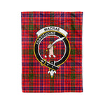 Plaid Blanket MacRae Modern Clan Crest Badge Tartan Blanket Scottish Plaid Throw Blanket Tartan Plaid Fleece Blanket