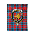Plaid Blanket MacTavish Clan Crest Badge Tartan Blanket Scottish Plaid Throw Blanket Tartan Plaid Fleece Blanket