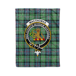 Plaid Blanket MacThomas Ancient Clan Crest Badge Tartan Blanket Scottish Plaid Throw Blanket Tartan Plaid Fleece Blanket