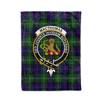 Plaid Blanket MacThomas Modern Clan Crest Badge Tartan Blanket Scottish Plaid Throw Blanket Tartan Plaid Fleece Blanket