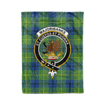 Plaid Blanket Marjoribanks Ancient Clan Crest Badge Tartan Blanket Scottish Plaid Throw Blanket Tartan Plaid Fleece Blanket