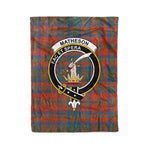 Plaid Blanket Matheson Ancient Clan Crest Badge Tartan Blanket Scottish Plaid Throw Blanket Tartan Plaid Fleece Blanket