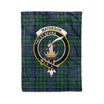 Plaid Blanket Matheson Hunting Clan Crest Badge Tartan Blanket Scottish Plaid Throw Blanket Tartan Plaid Fleece Blanket