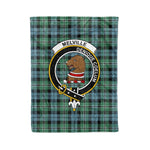Plaid Blanket Melville Hunting Clan Crest Badge Tartan Blanket Scottish Plaid Throw Blanket Tartan Plaid Fleece Blanket