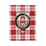 Plaid Blanket MenZies Clan Crest Badge Tartan Blanket Scottish Plaid Throw Blanket Tartan Plaid Fleece Blanket