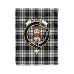 Plaid Blanket Menzies Modern Clan Crest Badge Tartan Blanket Scottish Plaid Throw Blanket Tartan Plaid Fleece Blanket