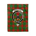 Plaid Blanket Middleton Clan Crest Badge Tartan Blanket Scottish Plaid Throw Blanket Tartan Plaid Fleece Blanket