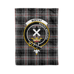 Plaid Blanket Moffat Clan Crest Badge Tartan Blanket Scottish Plaid Throw Blanket Tartan Plaid Fleece Blanket