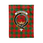 Plaid Blanket Moncrieffe Clan Crest Badge Tartan Blanket Scottish Plaid Throw Blanket Tartan Plaid Fleece Blanket