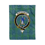 Plaid Blanket Montgomery Ancient Clan Crest Badge Tartan Blanket Scottish Plaid Throw Blanket Tartan Plaid Fleece Blanket