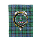 Plaid Blanket Morrison Ancient Clan Crest Badge Tartan Blanket Scottish Plaid Throw Blanket Tartan Plaid Fleece Blanket