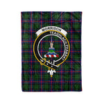 Plaid Blanket Morrison Clan Crest Badge Tartan Blanket Scottish Plaid Throw Blanket Tartan Plaid Fleece Blanket