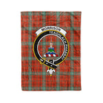 Plaid Blanket Morrison Red Ancient Clan Crest Badge Tartan Blanket Scottish Plaid Throw Blanket Tartan Plaid Fleece Blanket