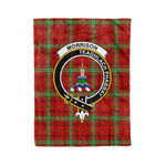 Plaid Blanket Morrison Red Modern Clan Crest Badge Tartan Blanket Scottish Plaid Throw Blanket Tartan Plaid Fleece Blanket