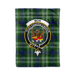 Plaid Blanket Mow Clan Crest Badge Tartan Blanket Scottish Plaid Throw Blanket Tartan Plaid Fleece Blanket