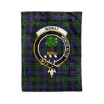 Plaid Blanket Mowat Clan Crest Badge Tartan Blanket Scottish Plaid Throw Blanket Tartan Plaid Fleece Blanket