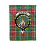 Plaid Blanket Muirhead Clan Crest Badge Tartan Blanket Scottish Plaid Throw Blanket Tartan Plaid Fleece Blanket