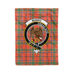 Plaid Blanket Munro Ancient Clan Crest Badge Tartan Blanket Scottish Plaid Throw Blanket Tartan Plaid Fleece Blanket
