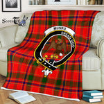 Plaid Blanket Munro Modern Clan Crest Badge Tartan Blanket Scottish Plaid Throw Blanket Tartan Plaid Fleece Blanket