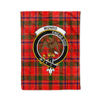 Plaid Blanket Munro Modern Clan Crest Badge Tartan Blanket Scottish Plaid Throw Blanket Tartan Plaid Fleece Blanket