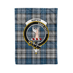 Plaid Blanket Napier Modern Clan Crest Badge Tartan Blanket Scottish Green Plaid Throw Blanket Tartan Plaid Fleece Blanket