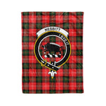 Plaid Blanket Nesbitt Clan Crest Badge Tartan Blanket Scottish Green Plaid Throw Blanket Tartan Plaid Fleece Blanket
