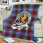 Plaid Blanket Nicolson Clan Badge Tartan Blanket Scottish Blue Plaid Throw Blanket Tartan Plaid Fleece Blanket, tartan blanket, plaid blanket, red plaid blanket, buffalo plaid blanket, green plaid blanket, plaid fleece blanket, blue plaid blanket, red tartan blanket, tartan plaid blanket, black and white plaid blanket, , christmas plaid blanket, orange plaid blanket, tartan plaid throw blanket, pink plaid blanket, brown plaid blanket, buffalo check blanket