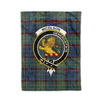 Plaid Blanket Nicolson Hunting Ancient Clan Crest Badge Tartan Blanket Scottish Green Plaid Throw Blanket - Scotstee Shop