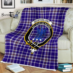 Plaid Blanket Ochterlony Clan Crest Badge Tartan Blanket Scottish Plaid Throw Blanket Tartan Plaid Fleece Blanket