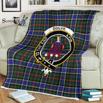 Plaid Blanket Ogilvie Hunting Modern Clan Crest Badge Tartan Blanket Scottish Plaid Throw Blanket Tartan Plaid Fleece Blanket
