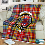 Plaid Blanket Ogilvie Of Airlie Ancient Clan Crest Badge Tartan Blanket Scottish Plaid Throw Blanket Tartan Plaid Fleece Blanket