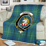 Plaid Blanket Oliphant Ancient Clan Crest Badge Tartan Blanket Scottish Plaid Throw Blanket Tartan Plaid Fleece Blanket