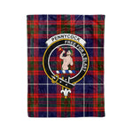 Plaid Blanket Pennycook Clan Crest Badge Tartan Blanket Scottish Plaid Throw Blanket Tartan Plaid Fleece Blanket