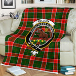 Plaid Blanket Pollock Clan Crest Badge Tartan Blanket Scottish Plaid Throw Blanket Tartan Plaid Fleece Blanket