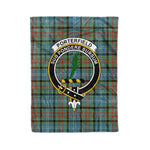 Plaid Blanket Porterfield Clan Crest Badge Tartan Blanket Scottish Plaid Throw Blanket Tartan Plaid Fleece Blanket