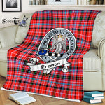 Plaid Blanket Preston Clan Badge Tartan Blanket Scottish Plaid Throw Blanket Tartan Plaid Fleece Blanket, tartan blanket, plaid blanket, red plaid blanket, buffalo plaid blanket, green plaid blanket, plaid fleece blanket, blue plaid blanket, red tartan blanket, tartan plaid blanket, black and white plaid blanket, , christmas plaid blanket, orange plaid blanket, tartan plaid throw blanket, pink plaid blanket, brown plaid blanket, buffalo check blanket