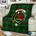 Plaid Blanket Primrose Clan Crest Badge Tartan Blanket Scottish Plaid Throw Blanket Tartan Plaid Fleece Blanket