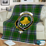 Plaid Blanket Pringle Clan Crest Badge Tartan Blanket Scottish Plaid Throw Blanket Tartan Plaid Fleece Blanket