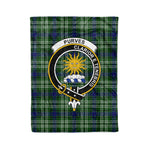 Plaid Blanket Purves Clan Crest Badge Tartan Blanket Scottish Plaid Throw Blanket Tartan Plaid Fleece Blanket