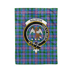 Plaid Blanket Ralston Clan Crest Badge Tartan Blanket Scottish Plaid Throw Blanket Tartan Plaid Fleece Blanket